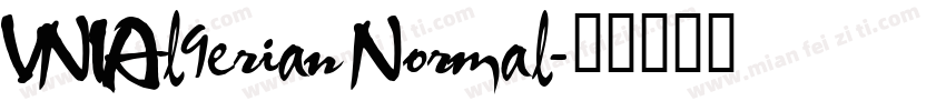 VNIAl9erian Normal字体转换
